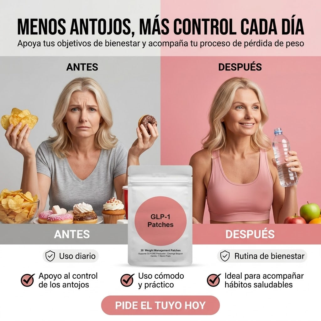 Parches GLP-1 – Apoyo Diario Para el Control del Apetito y el Metabolismo