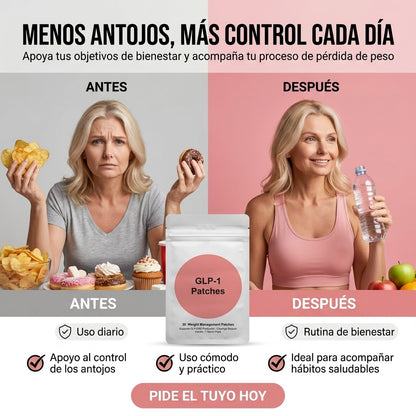 Parches GLP-1 – Apoyo Diario Para el Control del Apetito y el Metabolismo